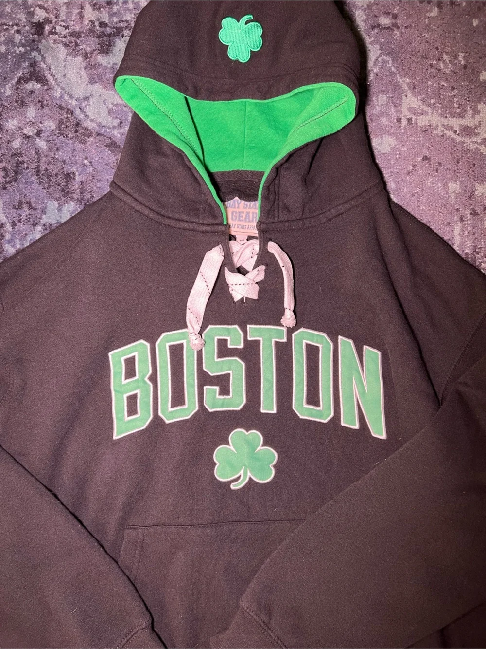 Black and Green Boston Celtics Hoodie